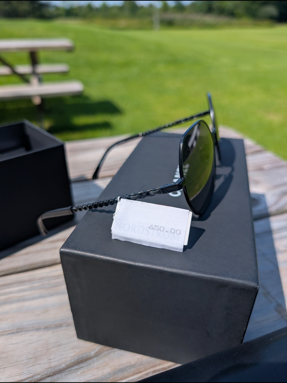 Chanel Black Hexagon Oversized Sunglasses - Picture 3 of 14